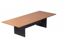 CBT3212 Boardroom Table. 3200 X 1200. White, Beech, Cherry, Oak On Ironstone